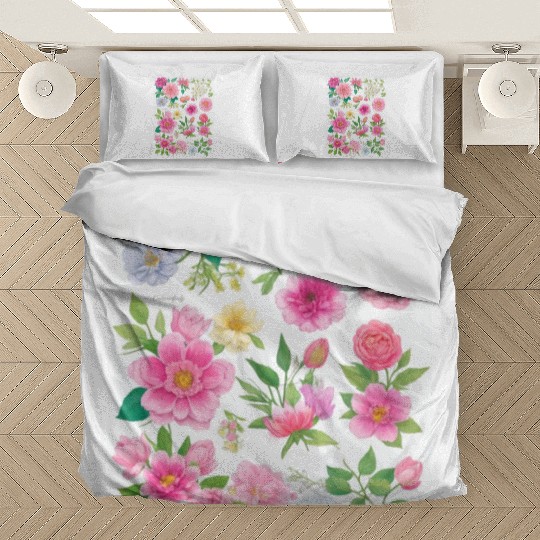Lavender and Lilac Spring Flowers Bedding Sets