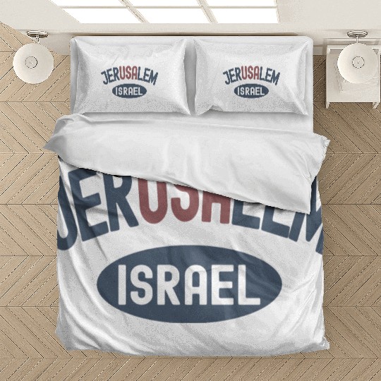 Usa Jerusalem Israel Bedding Sets