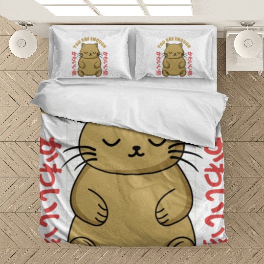 Cute Kawaii You are Enough Bedding Sets
