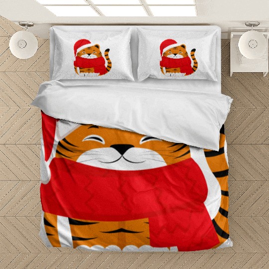 Cute Winter Tiger Cub Bedding Sets