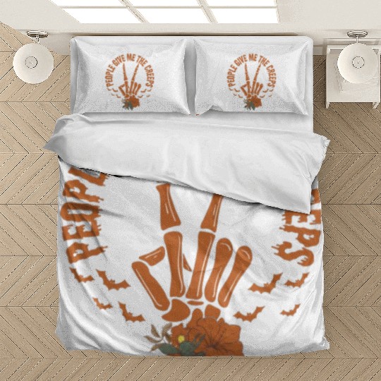 People Give Me The Creeps Skeleton Hand Bedding Sets
