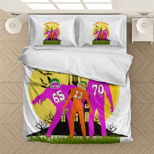 Halloween Zombie Football Bedding Sets