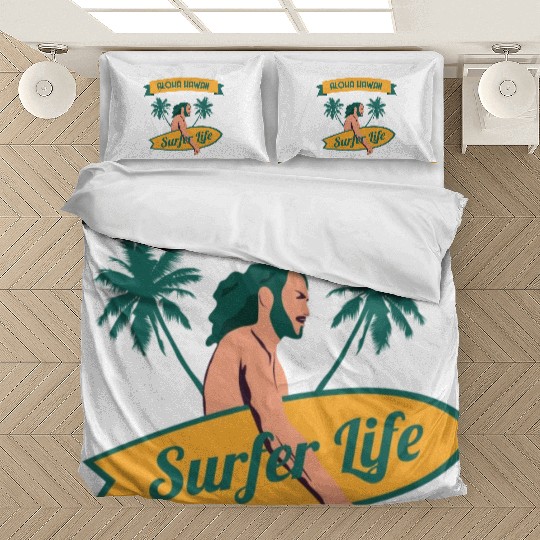 Aloha Hawaii Surfer Life Bedding Sets