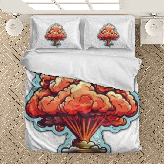 Explosion Fireworks Pyrotechnics Bedding Sets