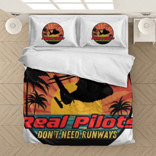 Real Pilots don't need runways Bedding Sets
