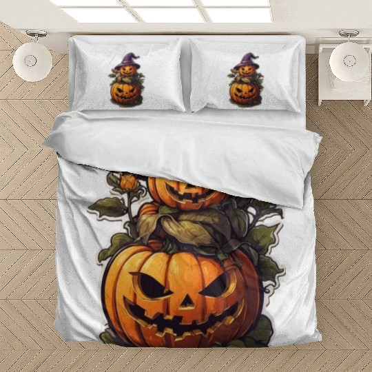 Happy Halloween Pumpkins 18 Bedding Sets