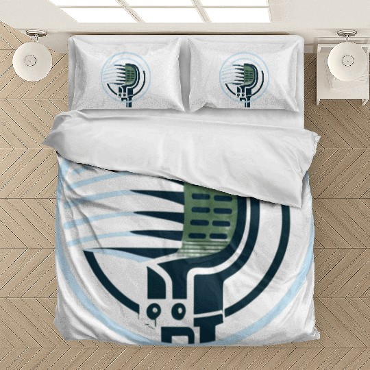 Radio microphone ringed planet Bedding Sets
