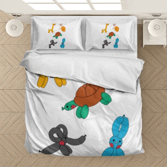 Cute Neon Animal Balloon Sticker Pack Bedding Sets