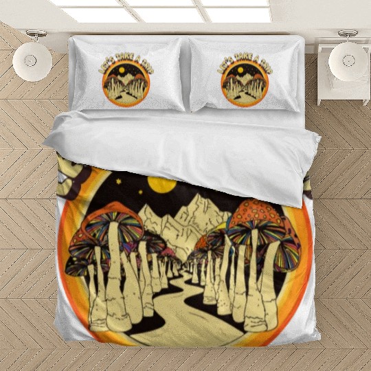 hippie magic mushroom Bedding Sets