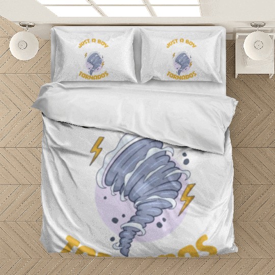 Just A Boy Who Loves Tornados Bedding Sets