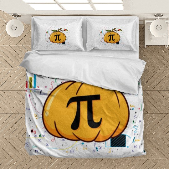 Pumpkin Pi Mathematics Halloween Thanksgiving Fall Bedding Sets