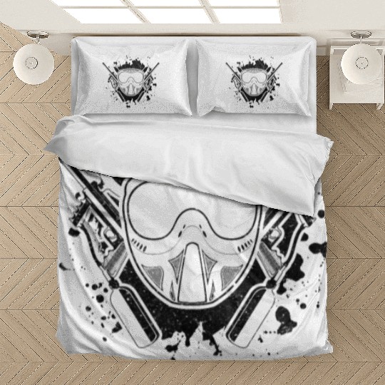 Paintball Gun Paintball Player Paintballer Bedding Sets