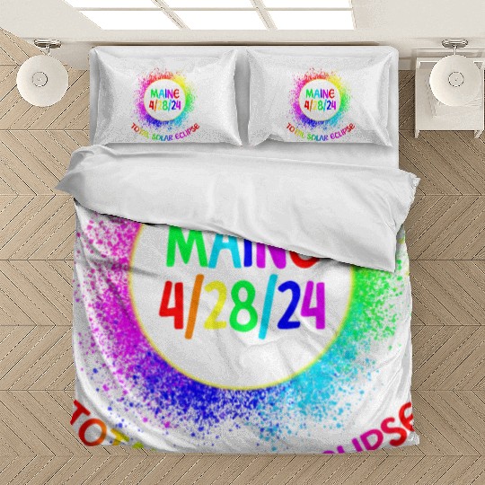 Total Solar Eclipse Maine 4/28/24 Kids Eclipse Bedding Sets
