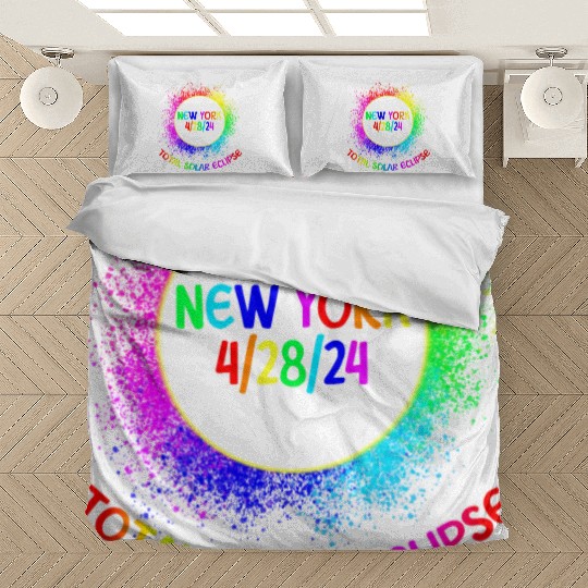 Total Solar Eclipse New York 4/28/24 Kids Eclipse Bedding Sets