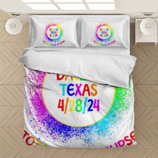 Total Solar Eclipse Dallas Texas 4/28/24 Kids Bedding Sets