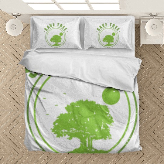 Save Tree Nature Forests Leaves Environment Bedding Sets