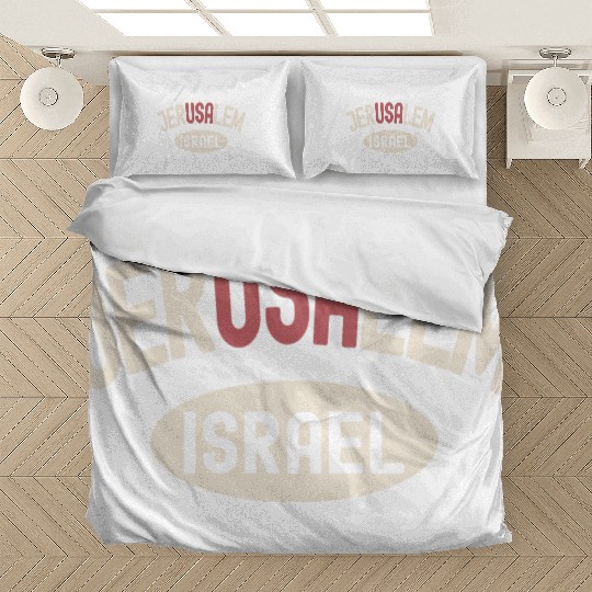 Usa Jerusalem Israel Bedding Sets
