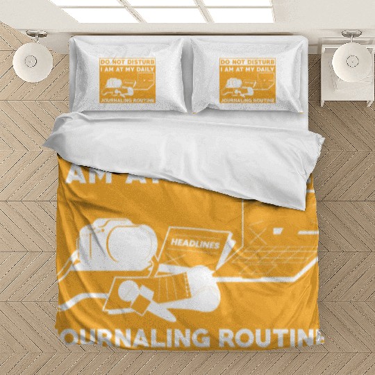 Journaling Routine Funny Do not Disturb Journaling Bedding Sets
