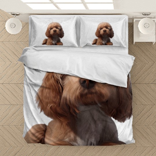 Cavapoo breed Dog | Unique Animal Lover Design Bedding Sets