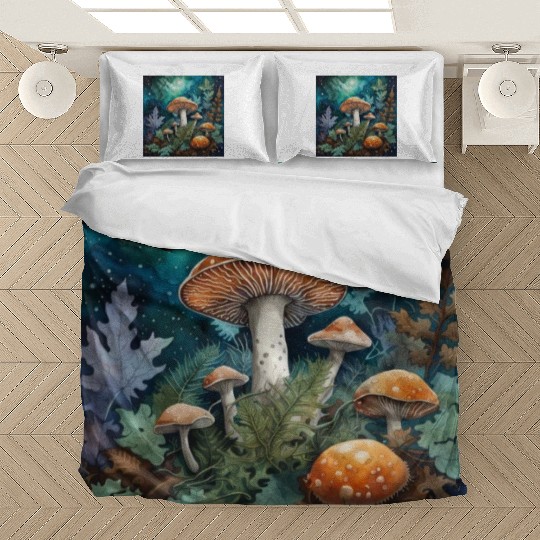 Full Moon Mushroom Nature Bedding Sets