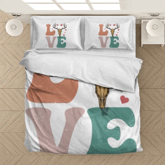 Deer Hunting Hunter Buck LOVE Bedding Sets