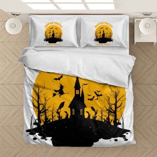 Haunted Threads Ghostly Elegance design Bedding Sets