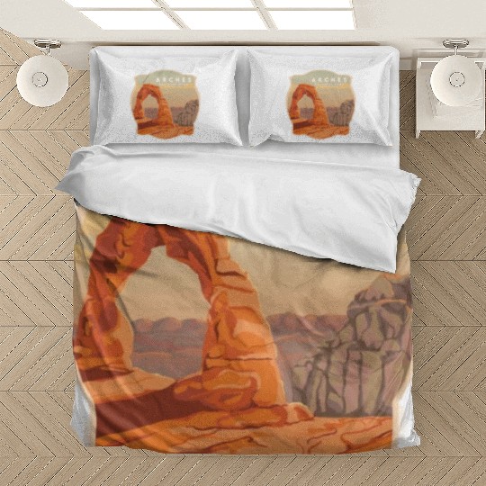 Arches National Park Stickers Bedding Sets