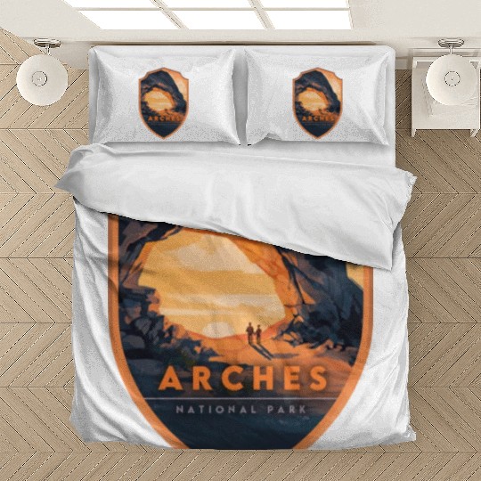 Arches National Park Stickers Bedding Sets