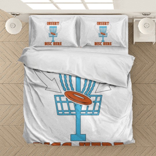 Disc Golf Insert Disc Here Ultimate Frisbee Golfer Bedding Sets