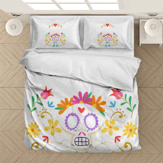 Holiday Death Mexican Flowers Bedding Sets