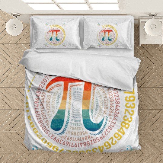 Funny Pi Day Bedding Sets Spiral Pi Math Bedding Sets for Pi Day