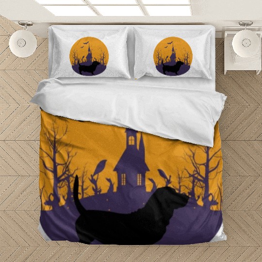 Cute dog Halloween grave Bedding Sets