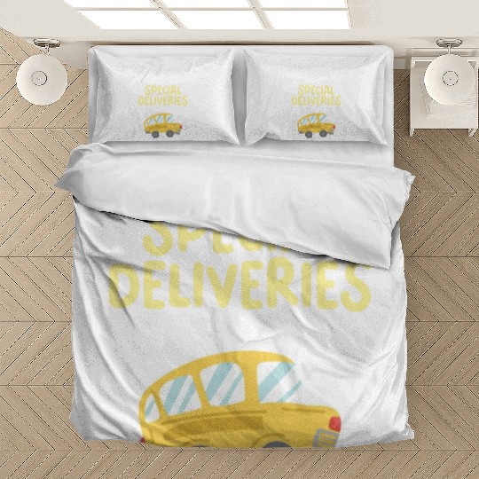 School Bus Drivers Make Special Deliveries Bedding Sets