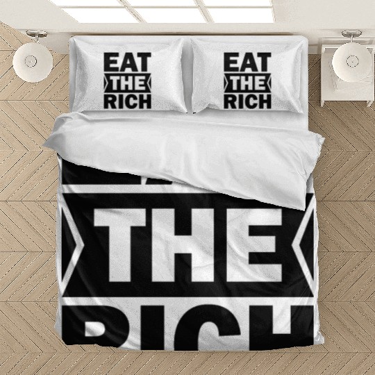 President Shawn Fain Eat The Rich UAW Bedding Sets