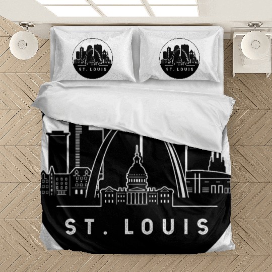 St. Louis Missouri Skyline Bedding Sets
