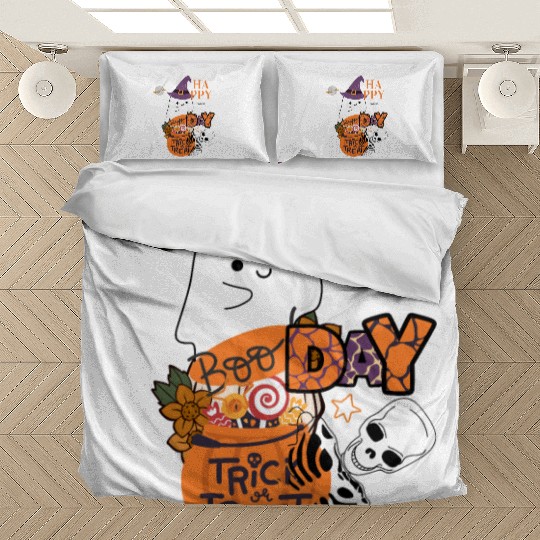Happy Day Boo Witch Trick or Treat Ghost Bedding Sets