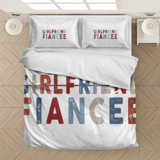 Girlfriend Fiancee Couple Engagement Engaged Bedding Sets