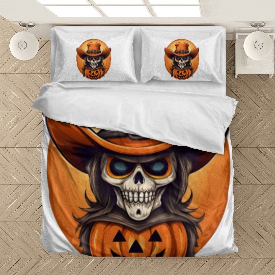 Sublimation Halloween Cowboy Bedding Sets