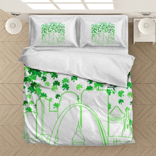 St. Louis Missouri Saint Patrick's Day Bedding Sets