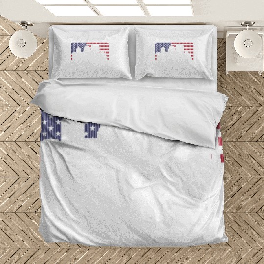 St. Louis Missouri American Flag Bedding Sets