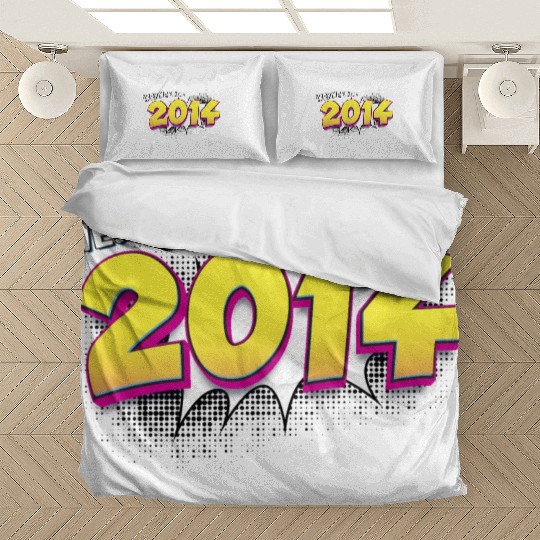 Retro 9th birthday in Pop Art Comic Book Style Bedding Sets