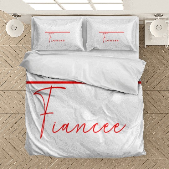 Couple Engagement Engaged Men Funny Fiancee Bedding Sets