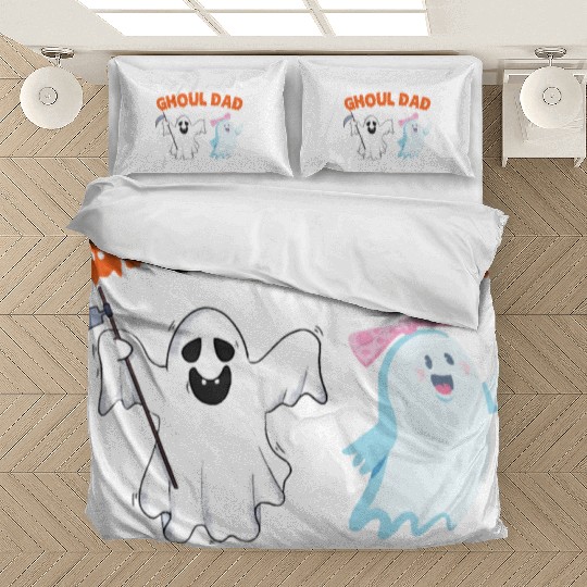 Ghoul Dad Ghost Funny Halloween Costume Bedding Sets