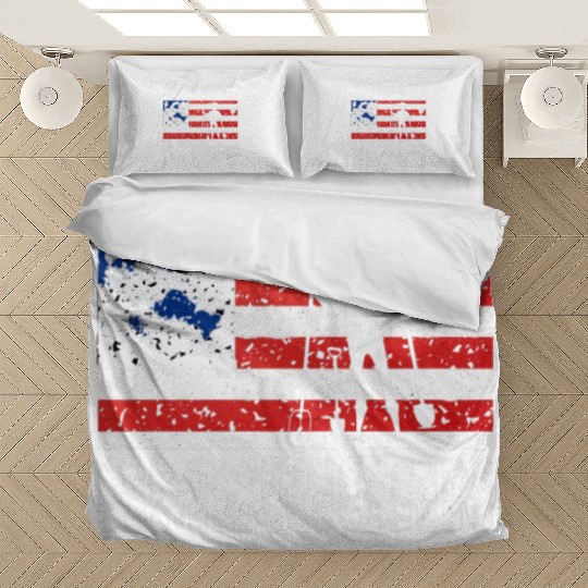 Proud american farmer quote Bedding Sets