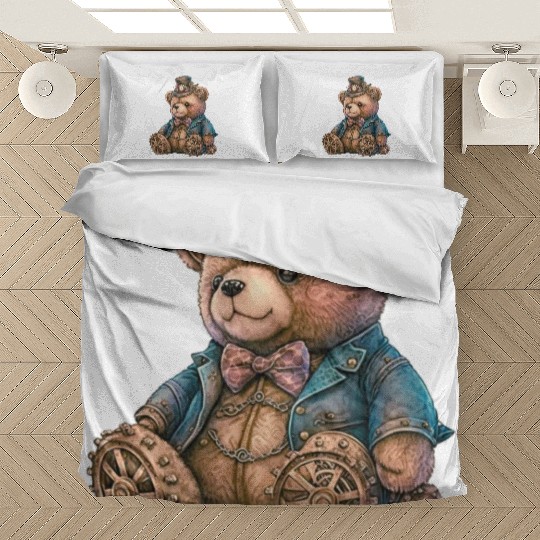 Steampunk Vintage Teddy Bear Bedding Sets
