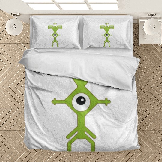 Psychedelic Man Logo green Bedding Sets