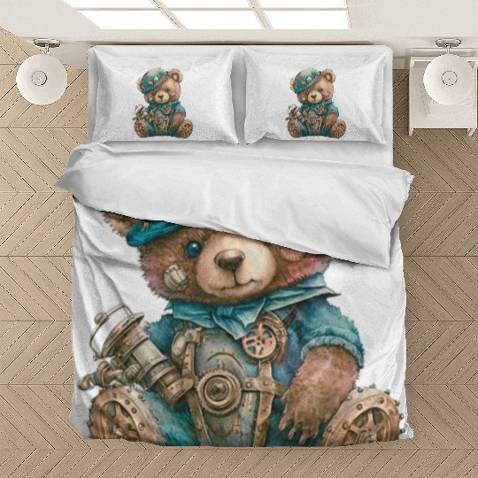 Steampunk Vintage Teddy Bear Bedding Sets