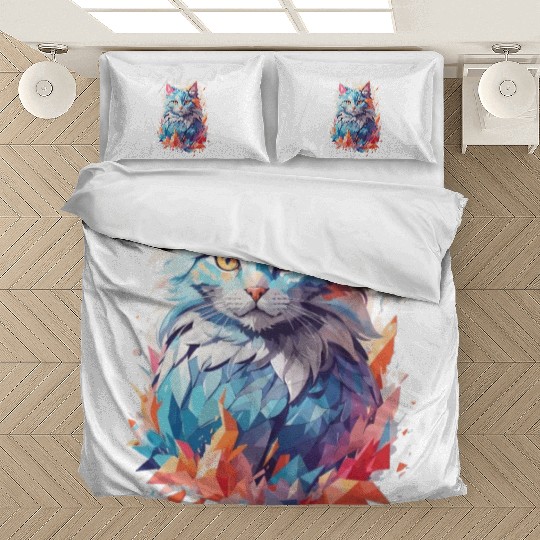 Cute Crystal Fantasy Cat Design Bedding Sets