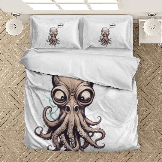 Octopus with nose - weird. Bedding Sets