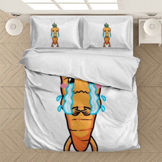 Carrot Emoticon Vegetable Vegan Vegetarian Bedding Sets